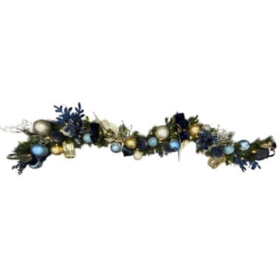 Midnight Winter Decorated Garland